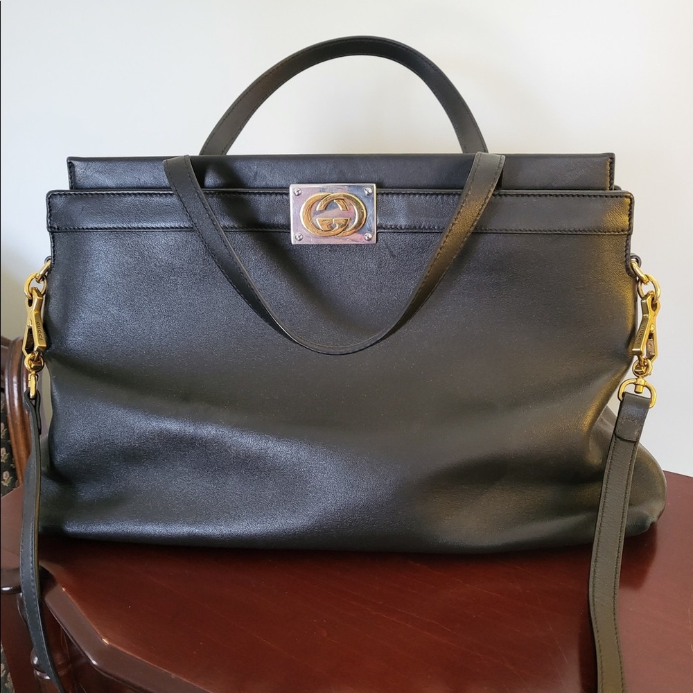 Black Gucci bag